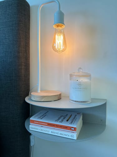 Customer photo review of FOLD Bedside Table • Granite (Sample)