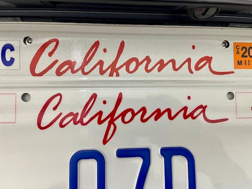 Customer photo review of 2020 CALIFORNIA DMV.CA.GOV LICENSE PLATE 6"x12" (156.5mm x 305mm)