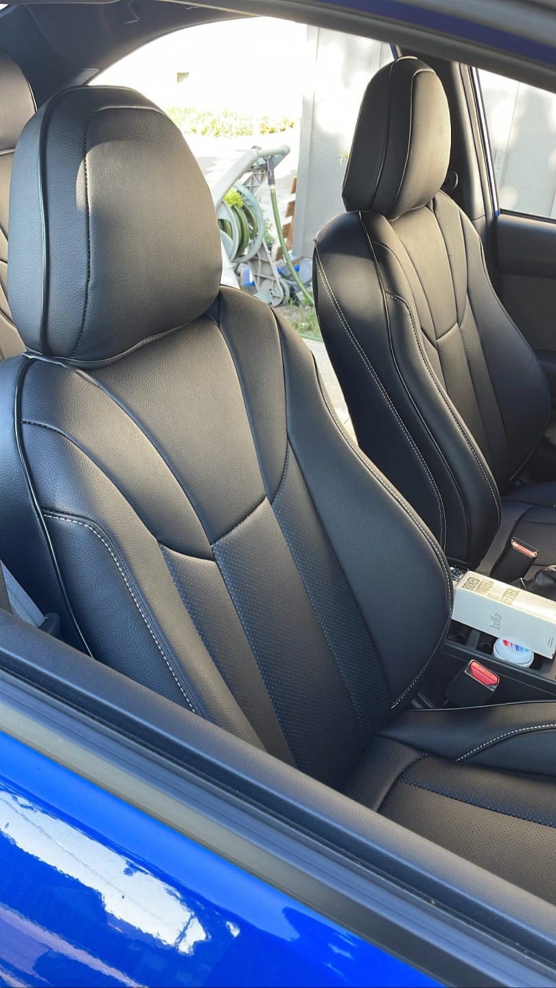 Customer photo review of 2022+ Subaru WRX Premium Custom Seat Covers