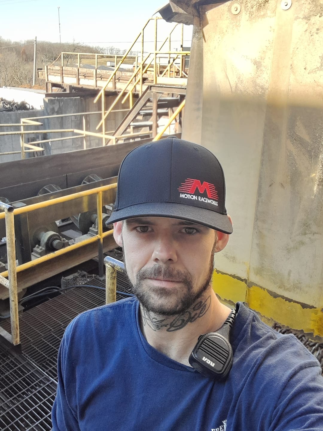 Customer photo review of Black Motion Raceworks Flex Fit Hat 95-100