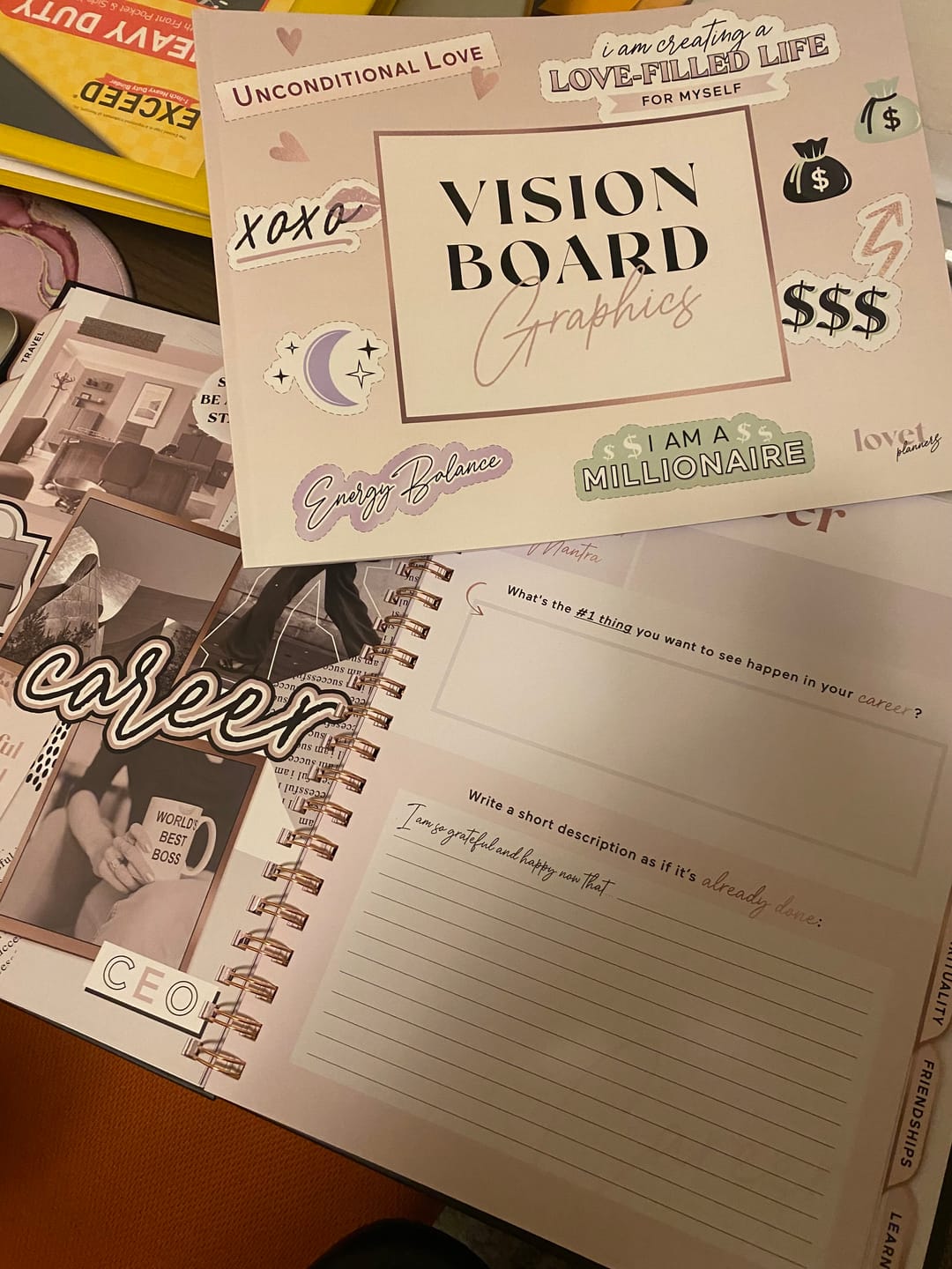 Customer photo review of Vision Board Graphics Book