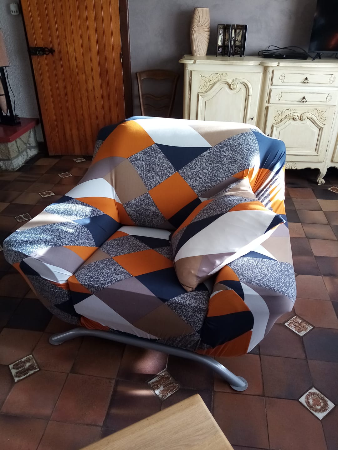 Customer photo review of Vintage - Housse de Canapé Extensible