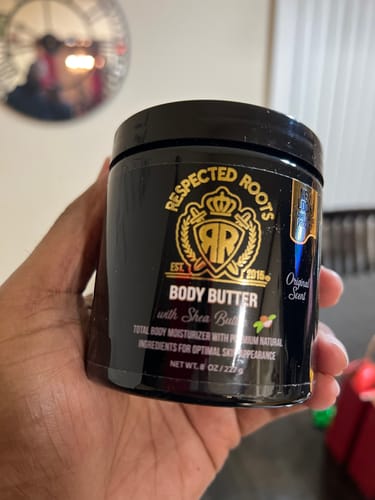 Customer photo review of Respected Roots Body Butter (Original Scent 8oz)