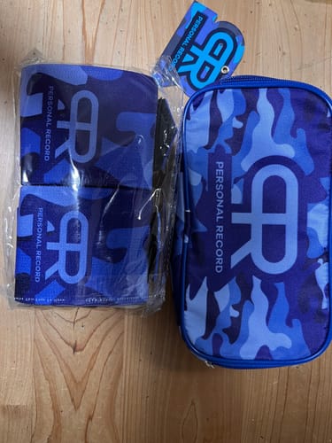 Customer photo review of Personal Record Advanced Wrist Wraps - PR901 - Blue Camo