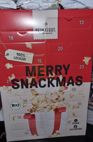 Kundenbewertung mit Foto zu ⏰ VORVERKAUF: Snack-Adventskalender 2024