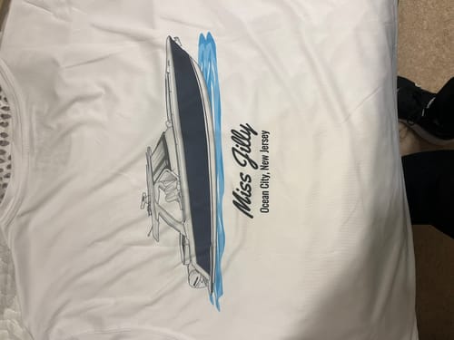 Customer photo review of Custom Digital Boat Artwork