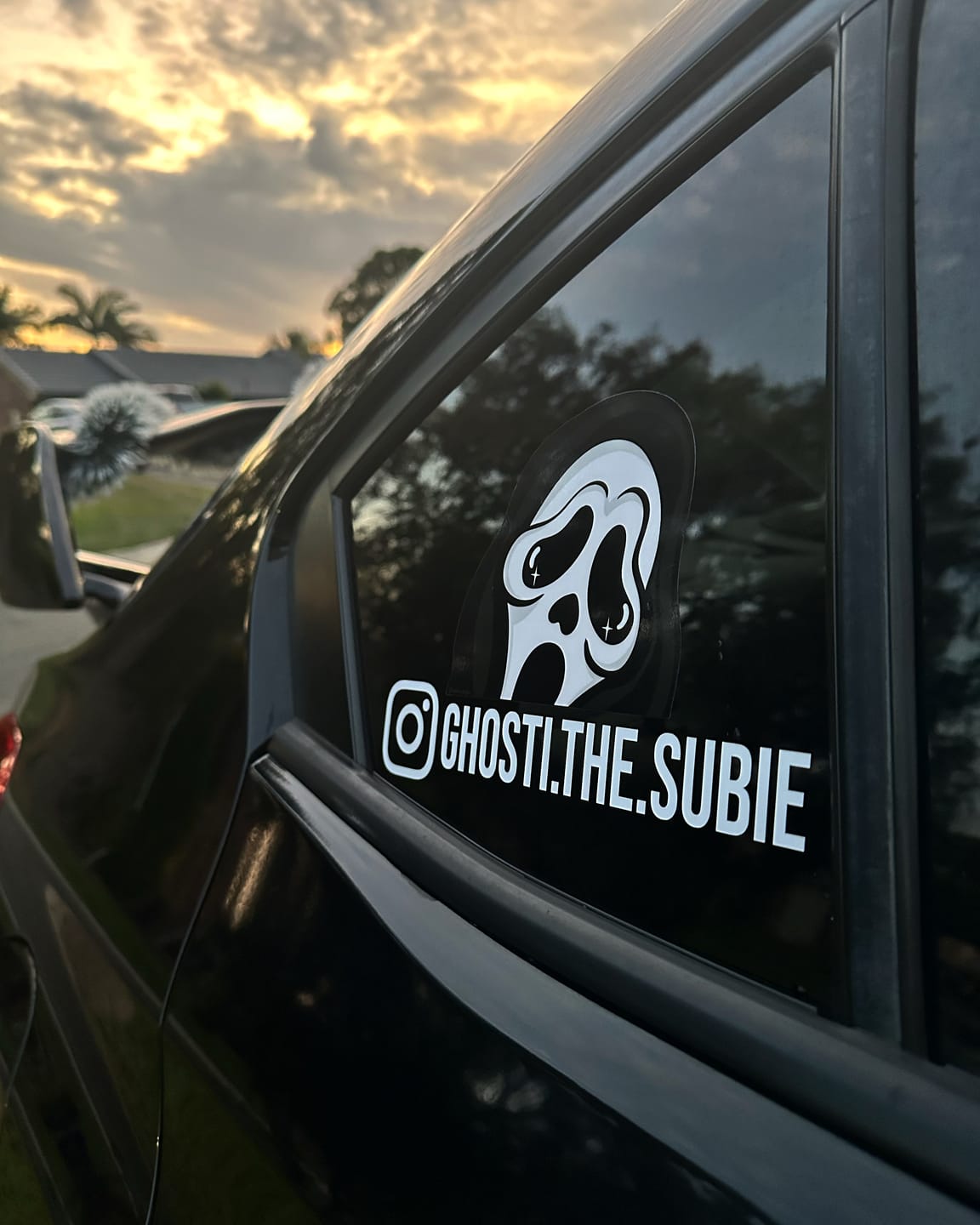 Customer photo review of Custom Instagram Name Sticker