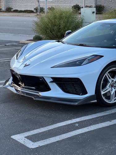 Abraham L. review of Corvette C8 EOS Performance Extended Front Splitter Lip image 1 out of 3