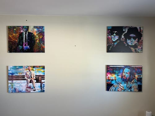 Customer photo review of Blues Brothers Graffiti Canvas Set