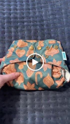 Customer video review of Winter Pocket Cloth Diaper with Athletic Wicking Jersey Version 2.0