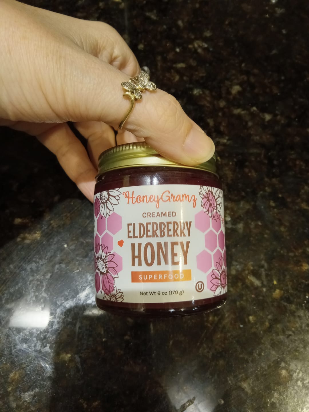 Customer photo review of Organic Elderberry Honey