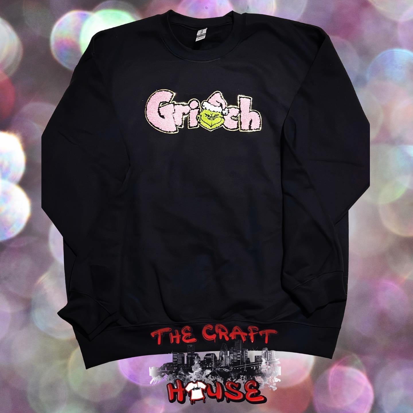 Customer photo review of Grinch Chenille Patches