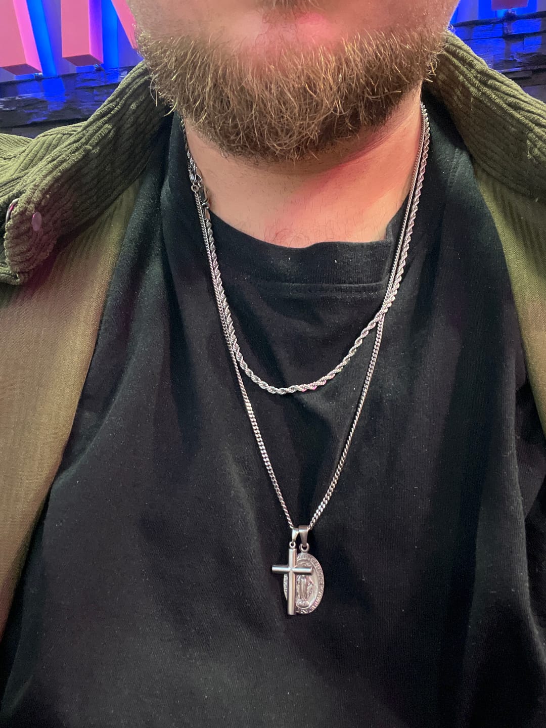 Customer photo review of CLEAN ROPE CHAIN. - 3MM WHITE GOLD