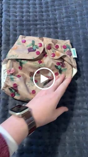 Customer video review of Patterned Pocket Cloth Diaper with Athletic Wicking Jersey Version 2.0
