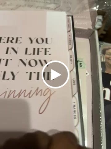 Customer video review of Vision Board Book LUXE [BLACK]