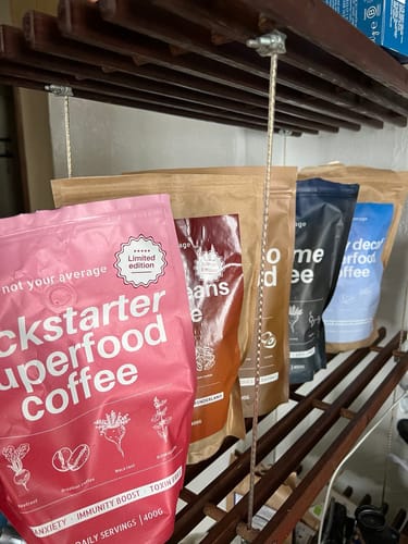 Customer photo review of All Day Decaf Superfood Coffee