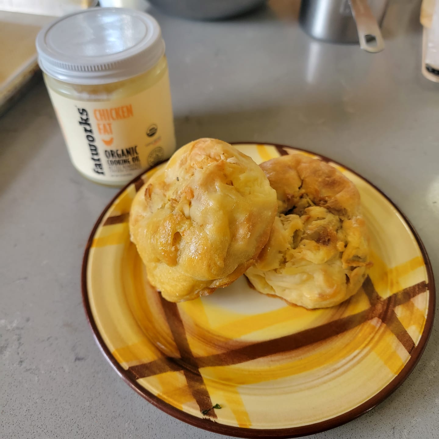 Customer photo review of Organic Free Range Chicken Fat a.k.a. Chicken Schmaltz (7.5 oz)