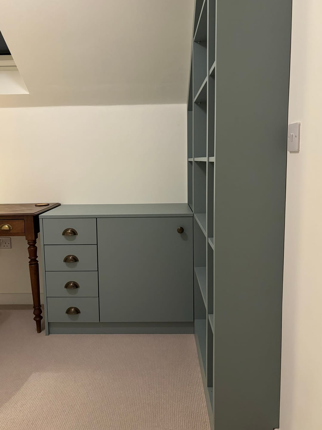 Customer photo review of Shropshire Aged Brass Cupboard Handles