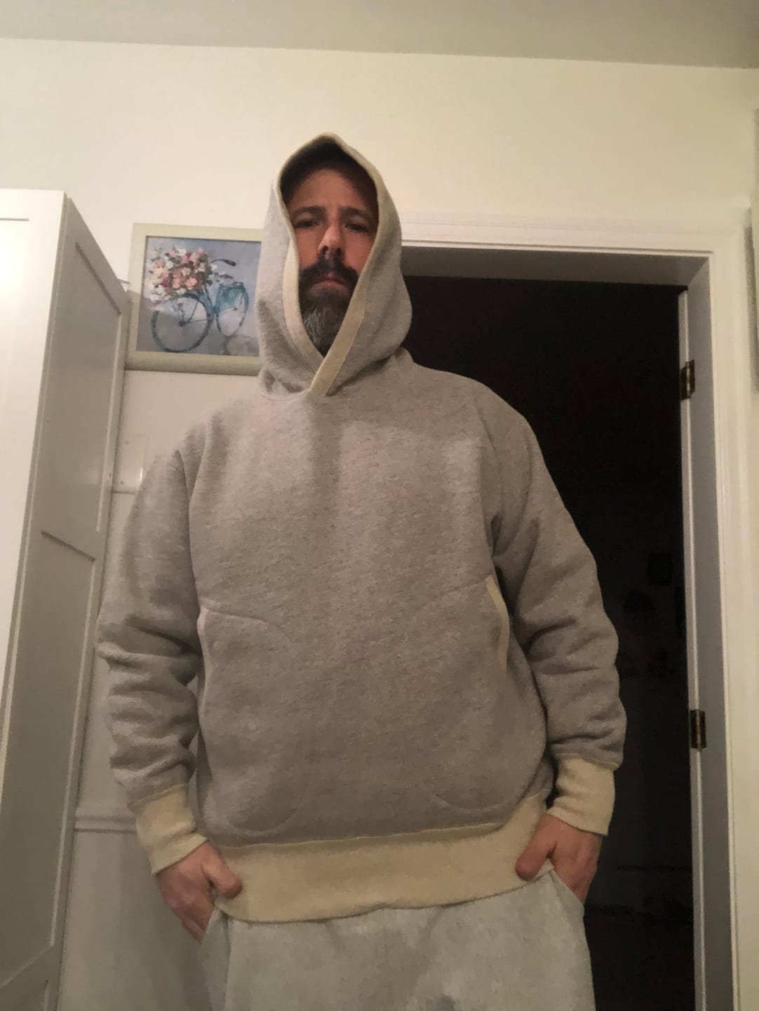 Customer photo review of Boxing Glove Pocket Lock Hood Hoodie