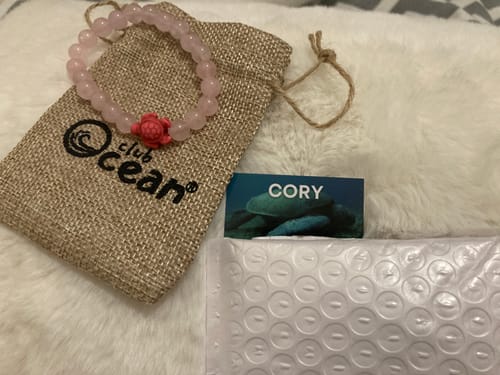 Customer photo review of Turtle tracking bracelet