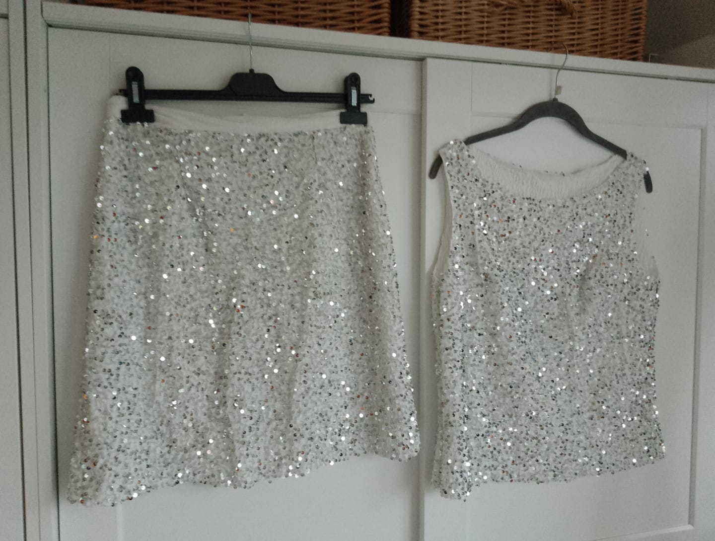 Customer photo review of Heavy Sequin Velvet Fabric
