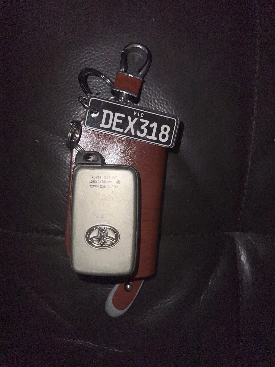 Customer photo review of VIC Mix Licence Plate Custom Keychain