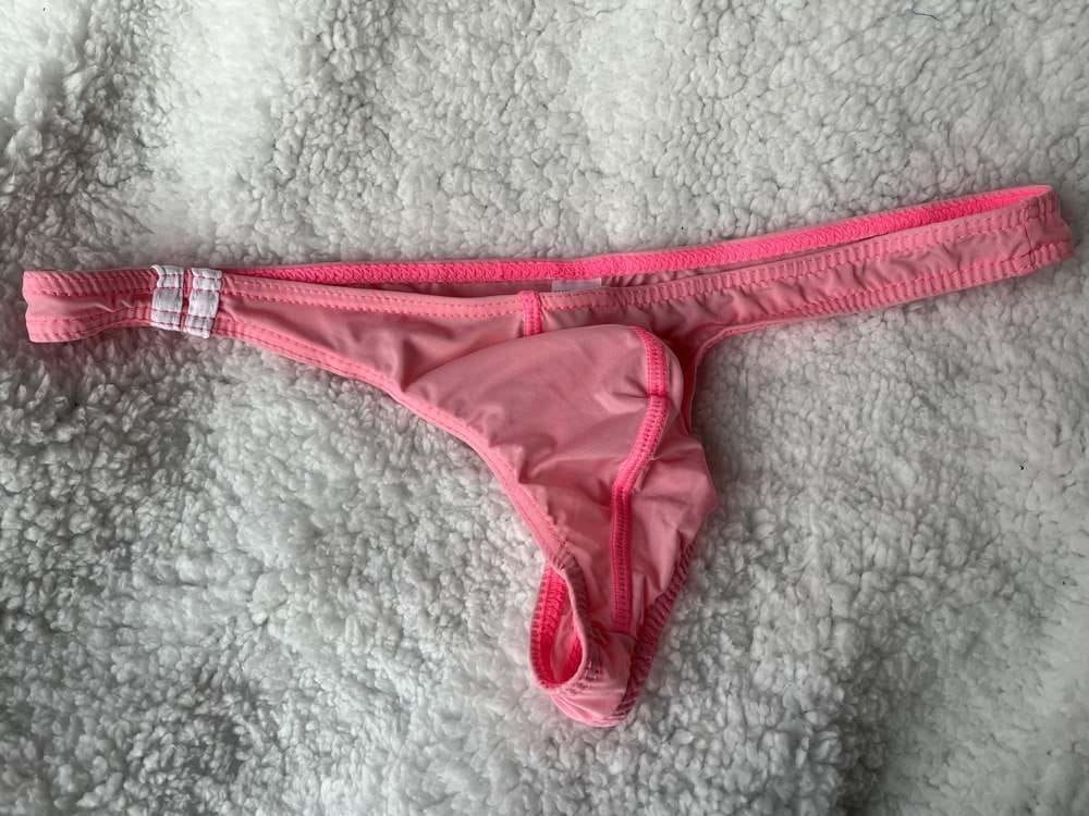 Customer photo review of Men's Sexy U Convex Pouch Thongs