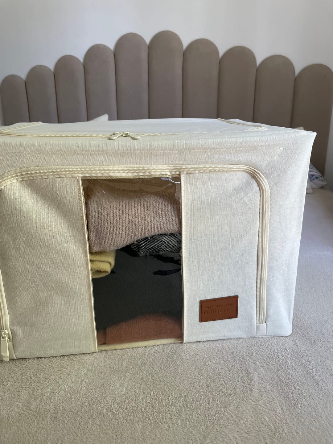 Customer photo review of Caja Organizadora de Tela Diseño Estructural Milhome
