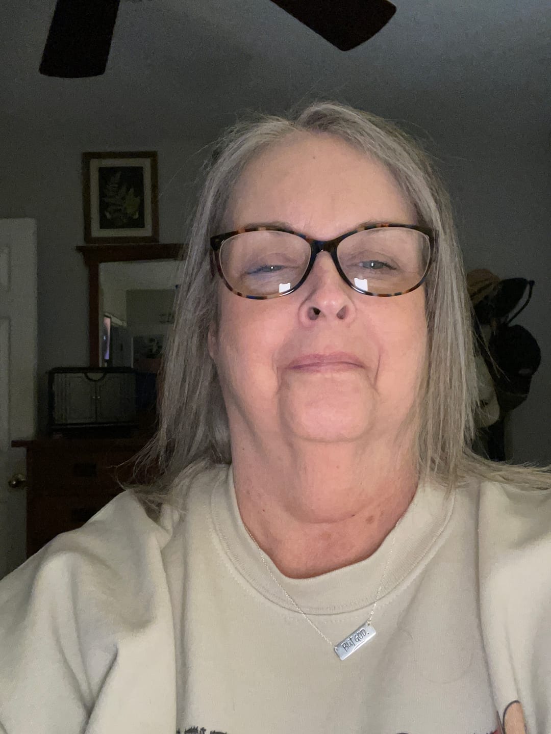 Customer photo review of but God necklace