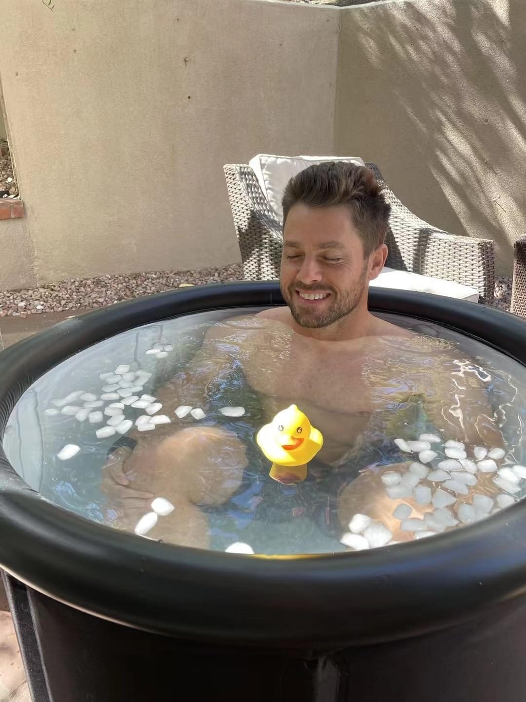 Customer photo review of CHILLPOD - אמבטיית קרח ניידת