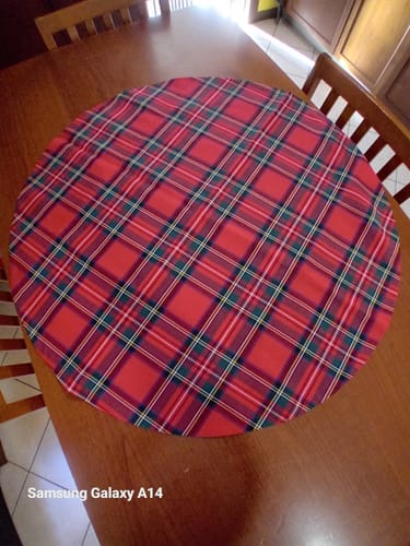 Customer photo review of Bossi Tovaglia Tartan Su Misura in Cotone