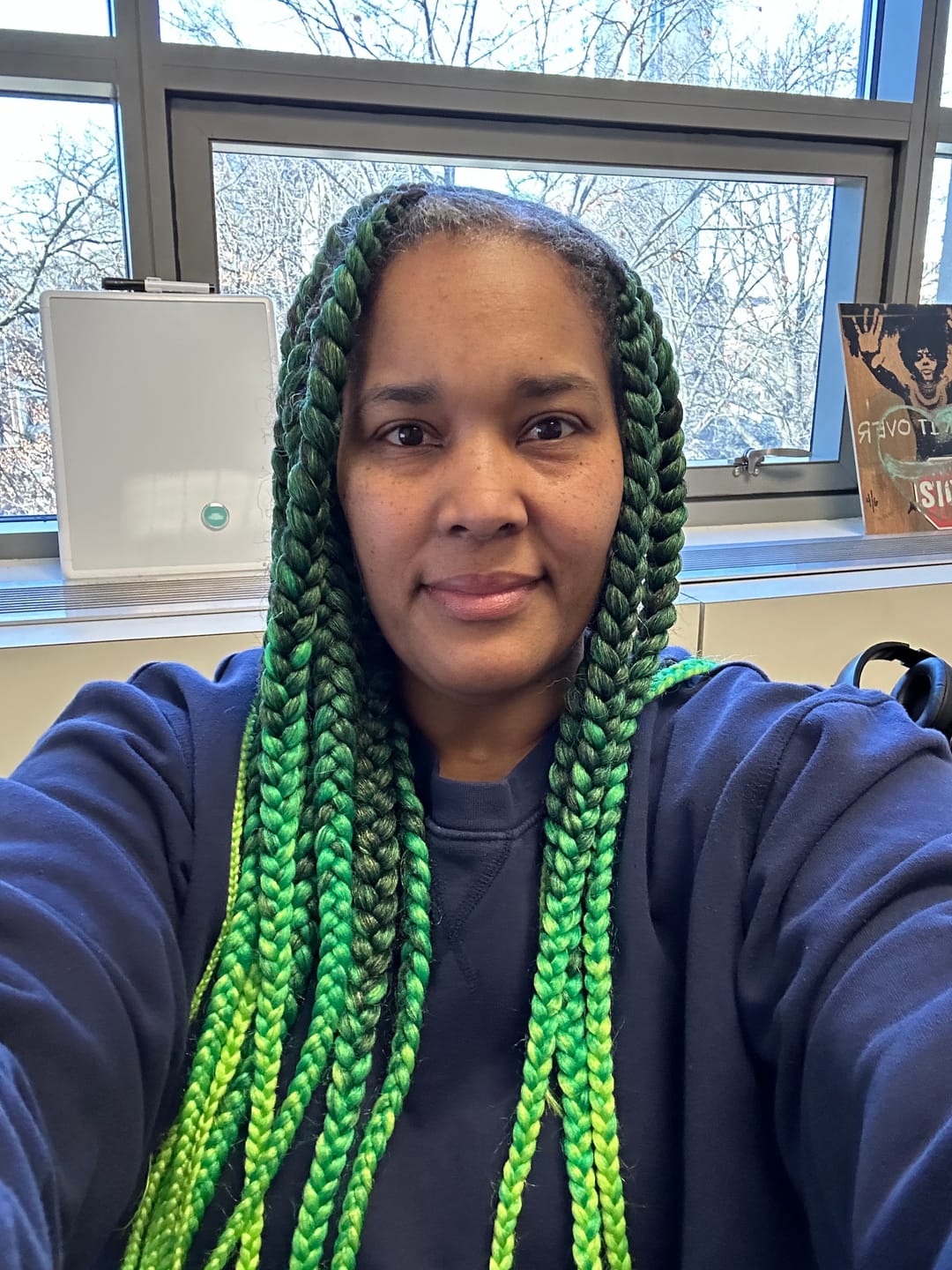 Customer photo review of Innocence Hair Spetra Synthetic Braid - EZ BRAID RAINBOW 30"