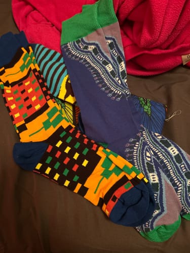 Customer photo review of The New Afrisocks Collection