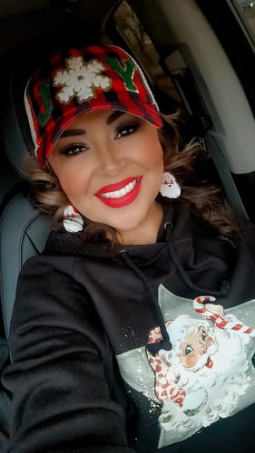 Customer photo review of CHRISTMAS SANTA DTF Transfer