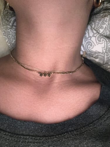 Customer photo review of Angel number necklace