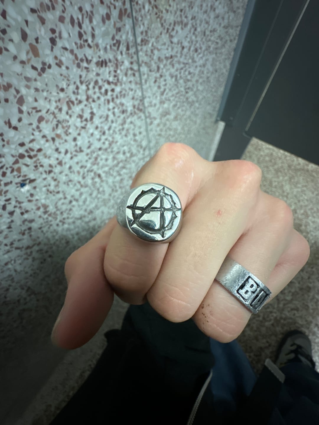 Customer photo review of ANARCHY SIGNET RING