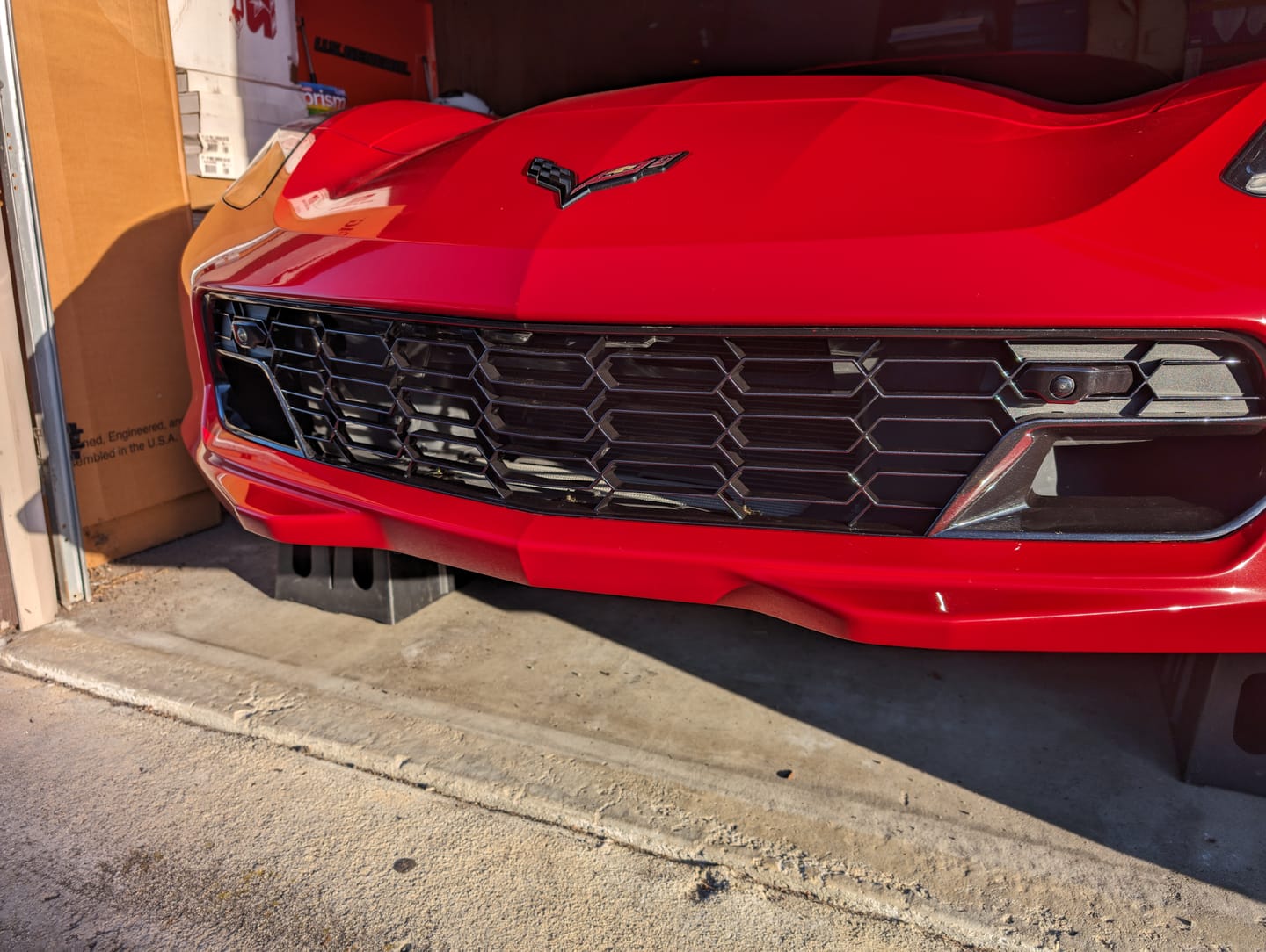 Customer photo review of Corvette C7 Carbon Flash Front Bumper Grill