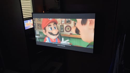 Customer photo review of Full HD Mini Portable Projector