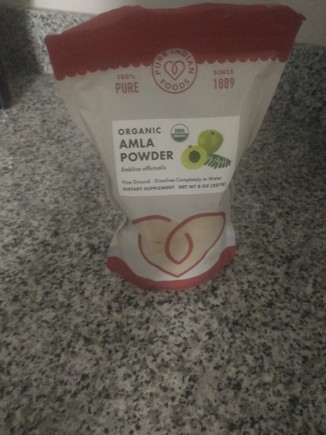 Customer photo review of Amla Powder Fine Ground, Certified Organic - 8 oz