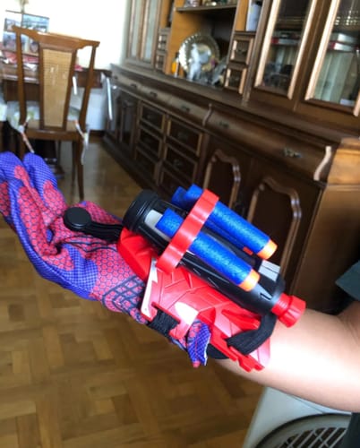 Customer photo review of Spider Man Web Glove