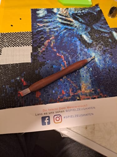 Customer photo review of Premium Diamond Painting Stift Echtholz handgefertigt
