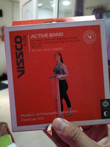 Customer photo review of Active Band | Physical Resistance Band for Exercise, Workouts, Gym, Stretching, Yoga | Muscles & Joints Strengthener
