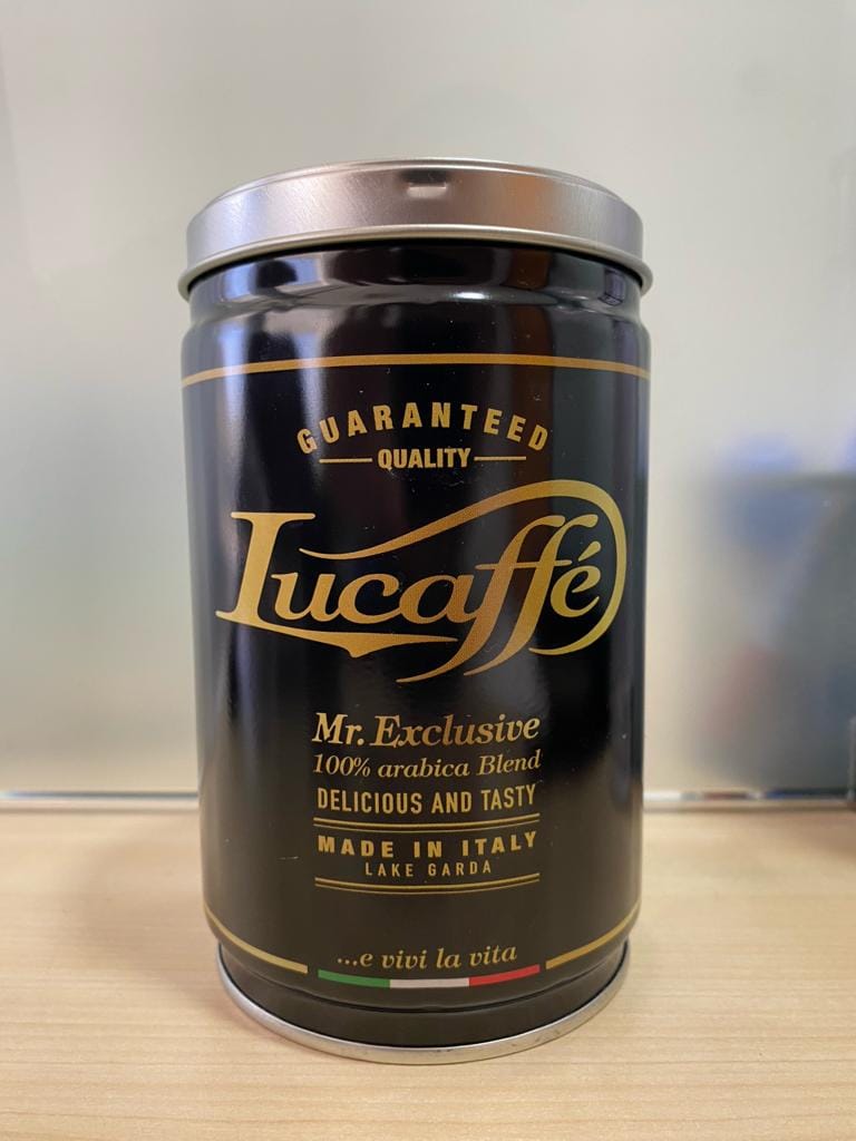 Customer photo review of Lata Lucaffe Classic y Mr. Exclusive 250 grs Grano Molido
