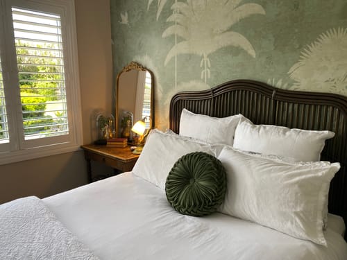 Customer photo review of Biscayne Rattan Bedhead Headboard SALE - ASK US FOR A DELIVERY QUOTE