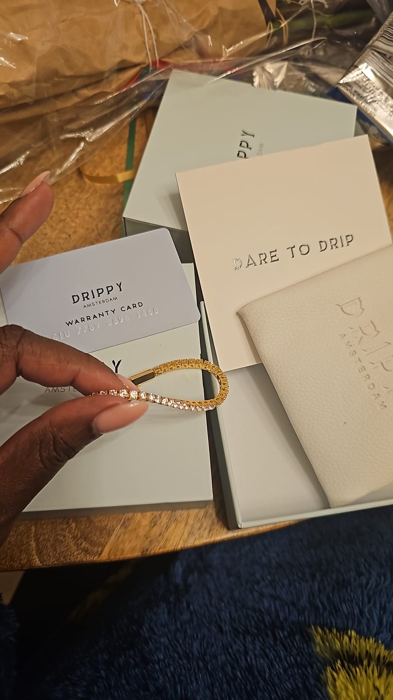 Customer photo review of TENNISBOY BRACELET. - 3MM 18K GOLD