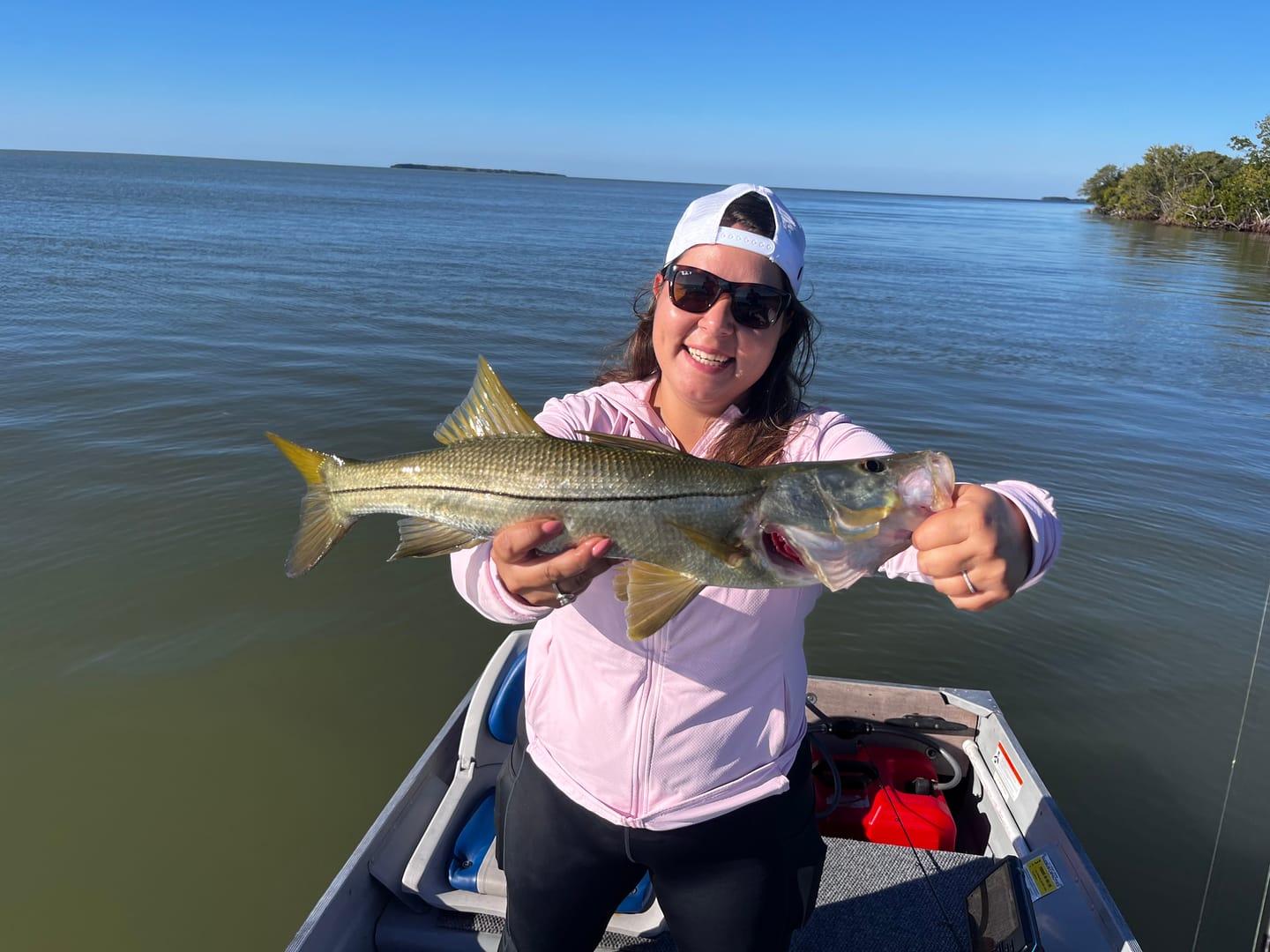 Customer photo review of Pink Python Hi-Vis Braid