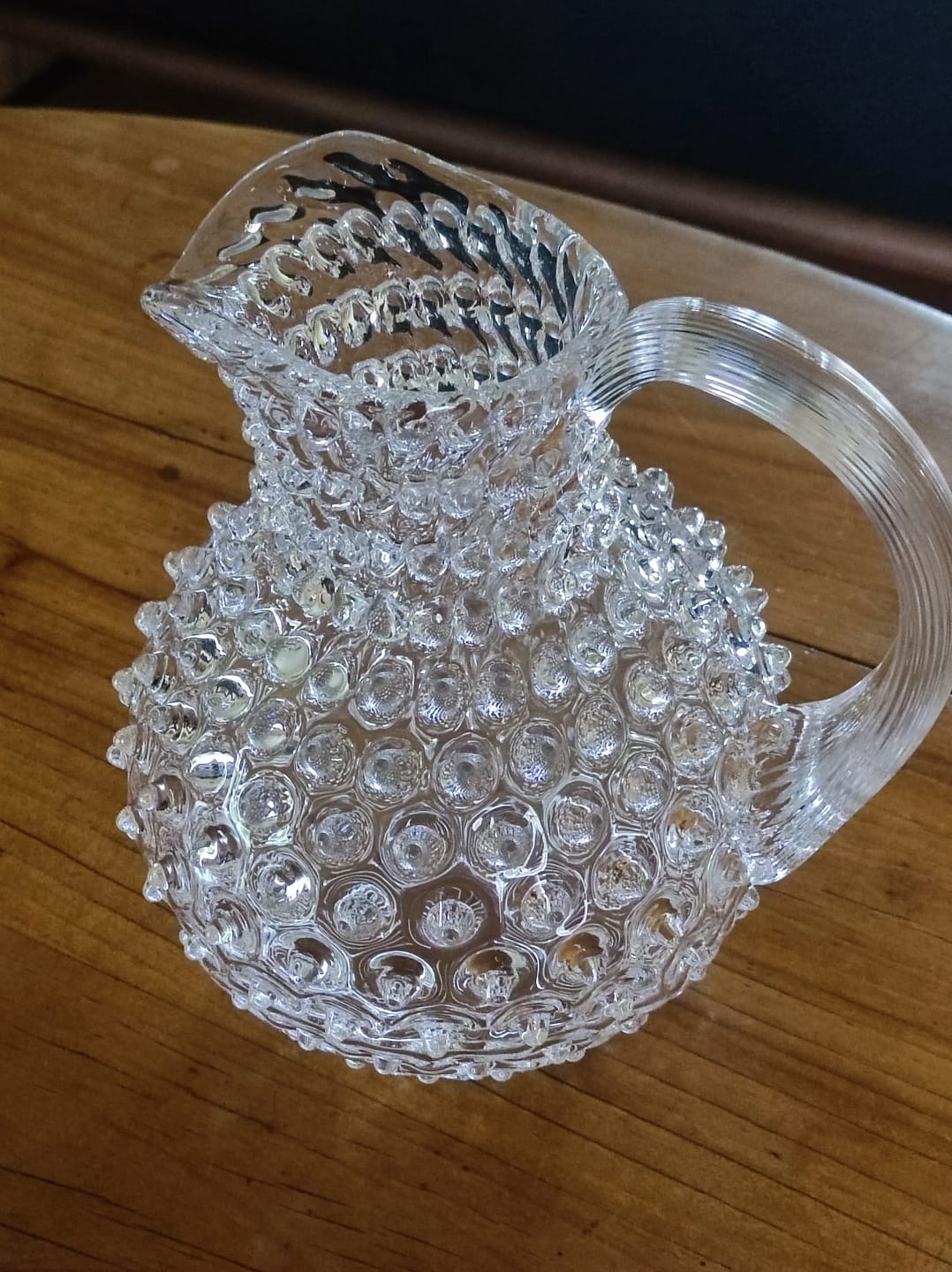 Customer photo review of Crystal Hobnail Jug
