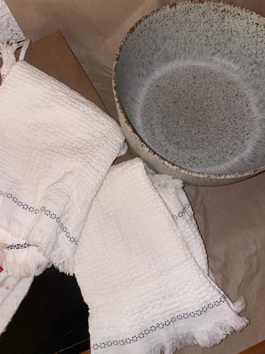 Customer photo review of Mão - Handtuch 2er Set ecru