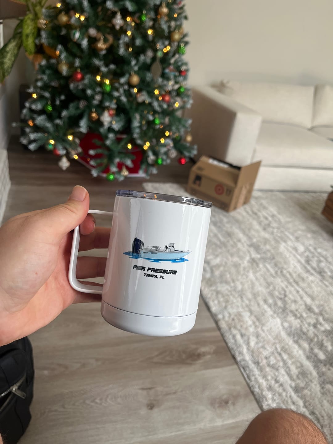 Customer photo review of Custom Insulated Stainless Steel Mugs
