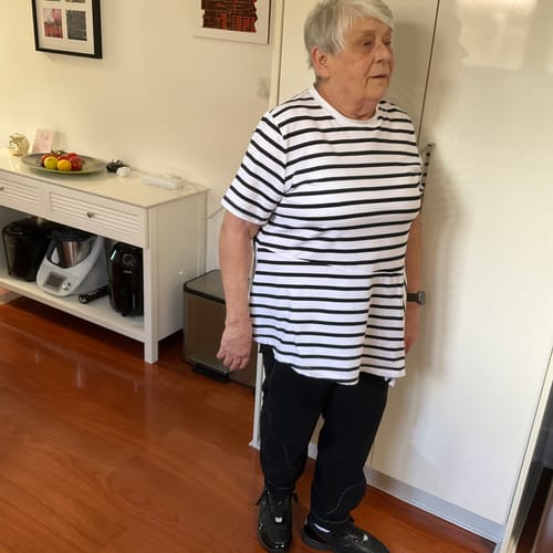 Customer photo review of Parachute Stitch Pull On Pant - Black